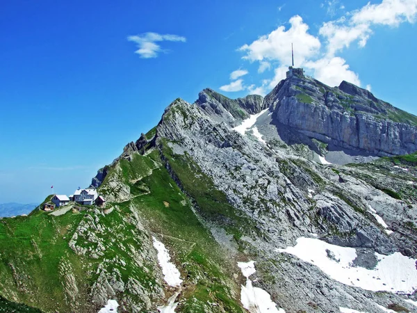Αυτό Tierwis Βουνό Εστιατόριο Tierwis Καντόνια Του Appenzell Και Σεν — Φωτογραφία Αρχείου