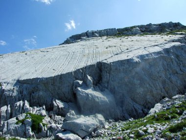 Dağ tepe Silberplatten dağ Alpstein - Canton St. Gallen, İsviçre