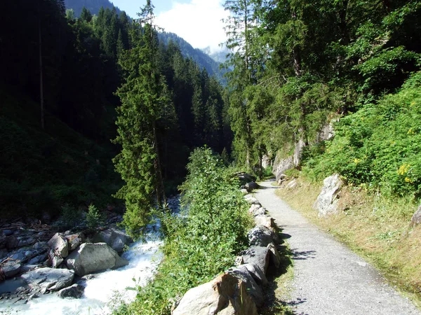 Charstelenbach Údolí Maderanertal Alpine Kantony Uri Švýcarsko — Stock fotografie