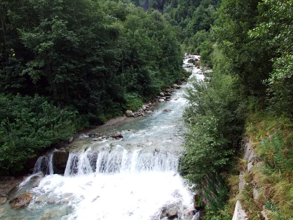 Eclibach Údolí Maderanertal Alpine Kantony Uri Švýcarsko — Stock fotografie