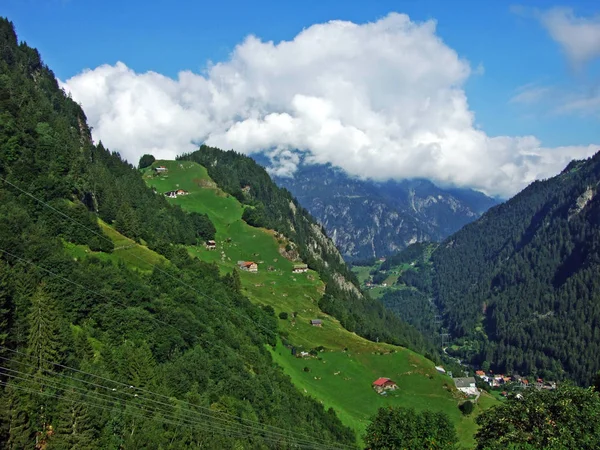 Das Alpine Tal Maderanertal Kanton Uri Schweiz — Stockfoto