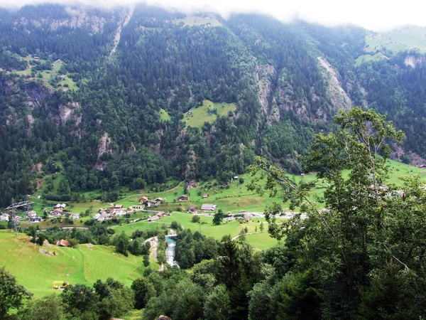 Den Alpina Dalen Maderanertal Canton Uri Schweiz — Stockfoto