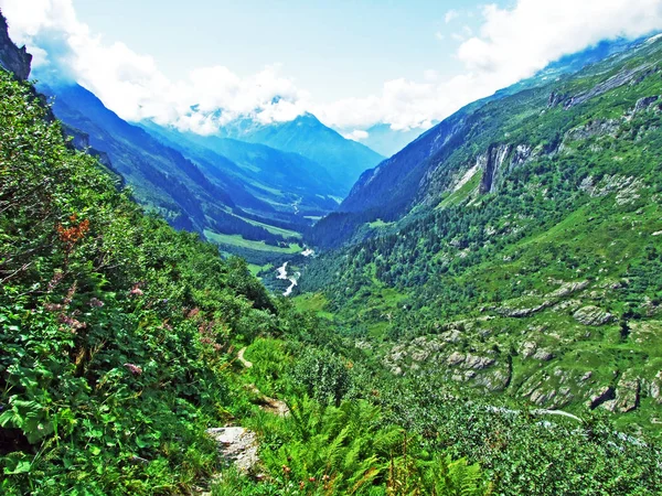Valle Alpino Maderanertal Cantón Uri Suiza — Foto de Stock