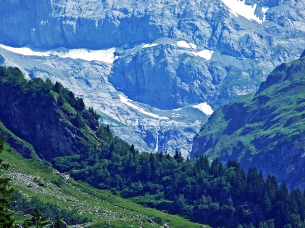 Stenen Rotsen Maderanertal Alpine Valley Kanton Uri Zwitserland — Stockfoto