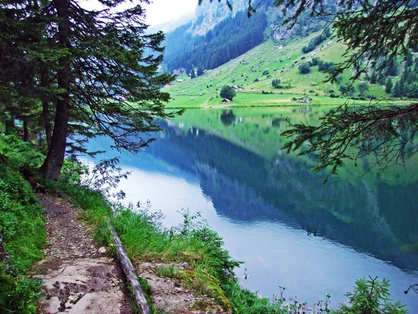 Lago Montaña Golzerensee Bergsee Golzernsee Cantón Uri Suiza — Foto de Stock