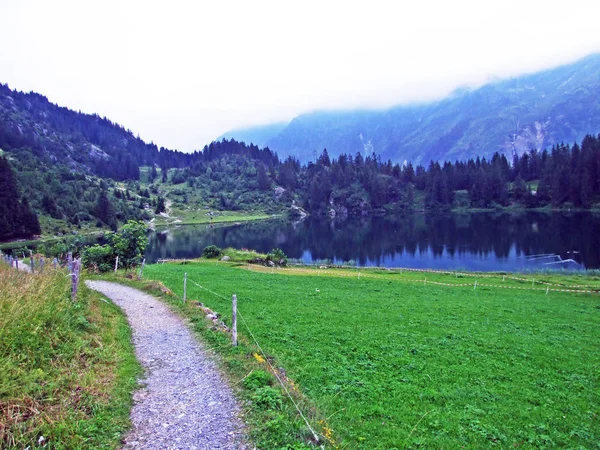 Montanha Lago Golzerensee Bergsee Golzernsee Cantão Uri Suíça — Fotografia de Stock