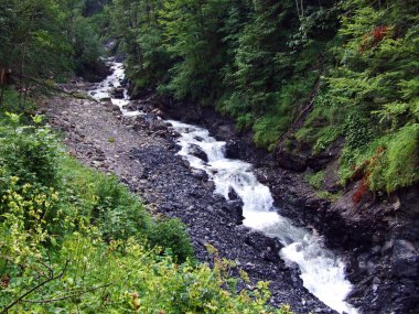 Im Loch alp Vadisi 'nde jetzbach dere-Glarus Kantonu, Isviçre