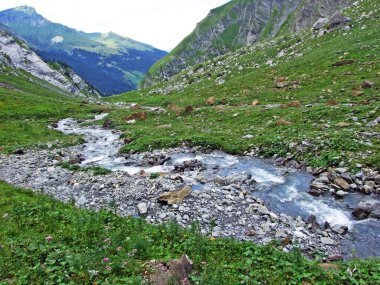 Im Loch alp Vadisi 'nde jetzbach dere-Glarus Kantonu, Isviçre
