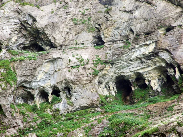 Stones Rocks Sernftal Alpine Valley Canton Glarus Switzerland — Stock Photo, Image