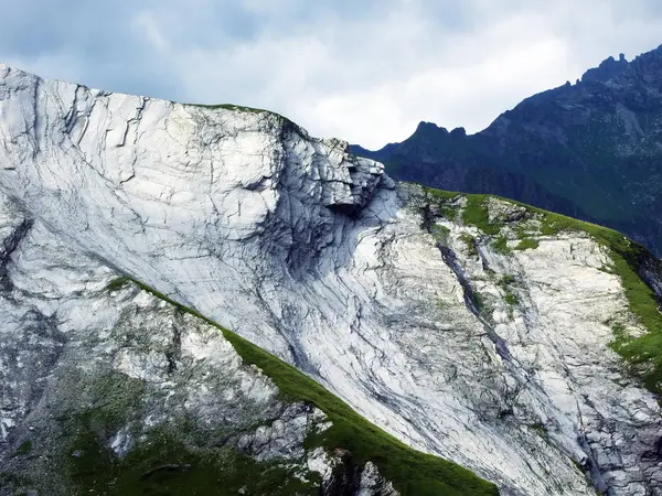 Steine Und Felsen Sernftal Kanton Glarus Schweiz — Stockfoto