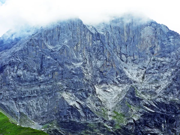 Glarner Vorab Westwand Veya Vorab Westwand Elm Glarus Kantonu Sviçre — Stok fotoğraf