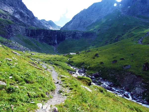 Alp Loch Valley Glarus Alp Dağ Silsilesi Canton Glarus Sviçre — Stok fotoğraf