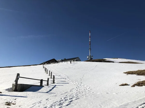 Pico Rigi Kulm Cerca Del Lago Lucerna Lago Los Cuatro —  Fotos de Stock