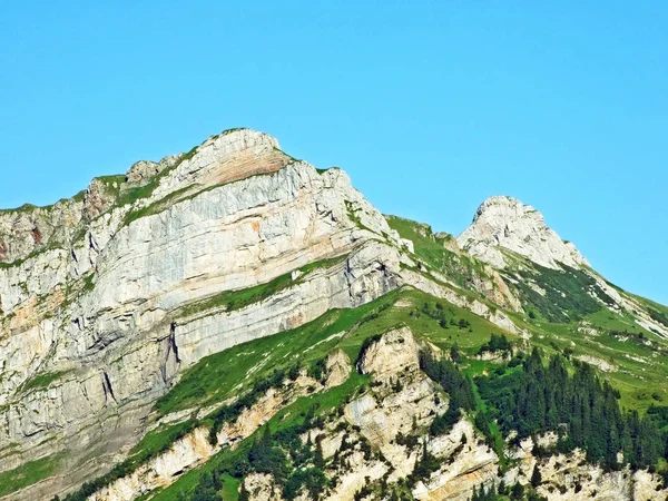 Dağ Tepe Margelchopf Voralpsee Gölü Alviergruppe Dağ Silsilesi Canton Gallen — Stok fotoğraf