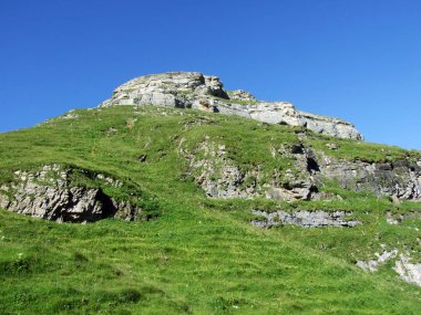 Alviergruppe Sıradağları taşlar ve kayalar-St. Gallen Kantonu, Isviçre