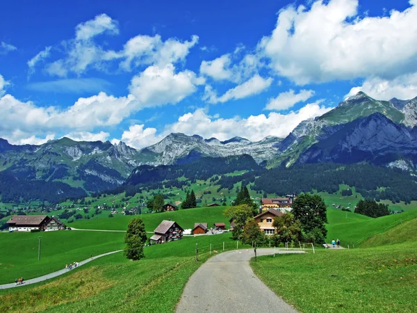 Alpes Paisagens Rochosas Cordilheira Alpstein Cantão Gallen Suíça — Fotografia de Stock