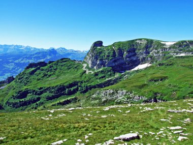Alviergruppe Sıradağları 'ndaki Alpine Peak Tristencholben-St. Gallen Kantonu, Isviçre