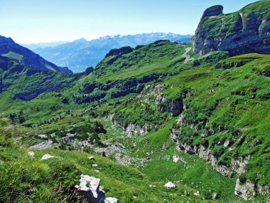 Alviergruppe Sıradağları 'ndaki Alpine Peak Tristencholben-St. Gallen Kantonu, Isviçre