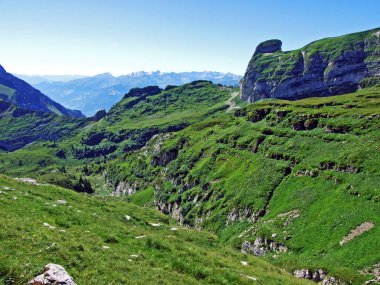 Alviergruppe Sıradağları 'ndaki Alpine Peak Tristencholben-St. Gallen Kantonu, Isviçre