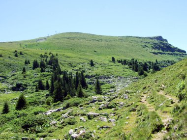 Alviergruppe Sıradağları 'nda alp Zirvesi Gamserrugg-St. Gallen Kantonu, Isviçre