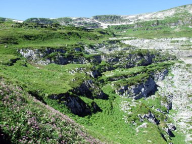 Alpine Peak Chaserrugg veya Chaeserrugg, Alviergruppe Sıradağları içinde-St. Gallen Kantonu, Isviçre