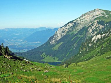Alviergruppe Sıradağları 'ndaki Alpine Peak Chapf-St. Gallen Kantonu, Isviçre