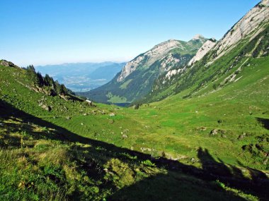 Alviergruppe Sıradağları 'ndaki Alpine Peak Chapf-St. Gallen Kantonu, Isviçre
