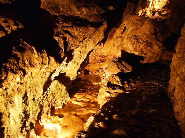 Kristallhöhle Kobelwald Die Kristallhohle Kobelwald Kanton Gallen Schweiz — Stockfoto