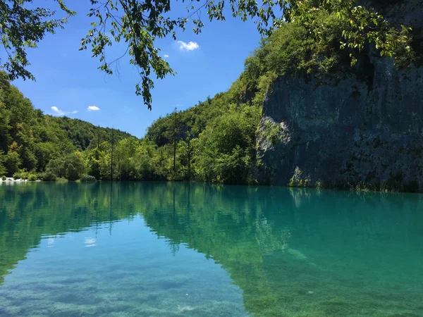 Paysage Parc National Des Lacs Plitvice Parc Nacionalni Plitvicka Jezera — Photo