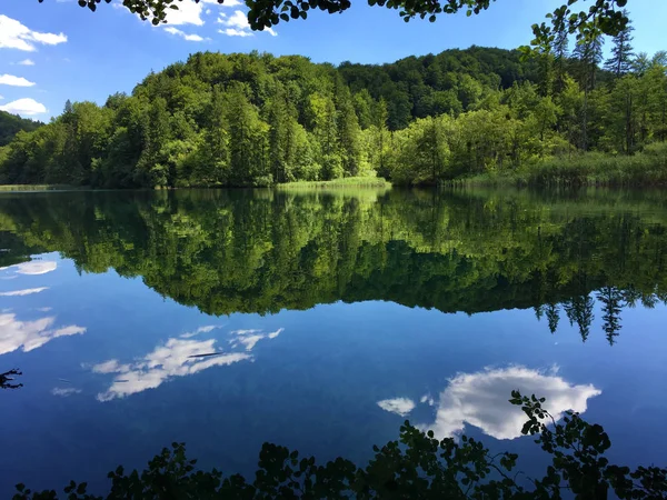 Краєвид Національного Парку Плітвицькі Озера Або Nazionalni Парк Плітвіка Jezera — стокове фото