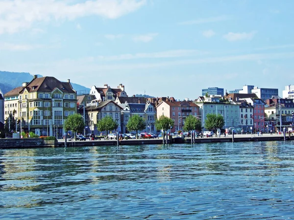 Obec Rorschach Jihu Jezera Constance Bodensee Kantonu Gallen Švýcarsko — Stock fotografie