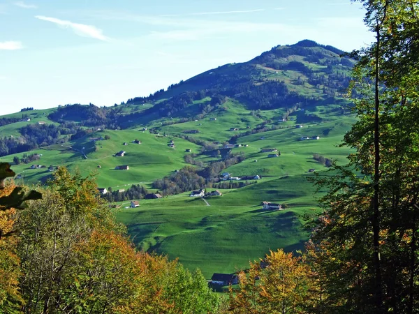 Byn Schwende Eller Die Ortschaft Schwende Regionen Appenzellerland Kantonen Appenzell — Stockfoto