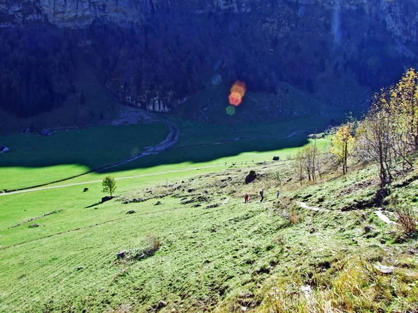 Almtal Alpsee Alpsteingebirge Und Appenzellerland Kanton Appenzell Innerrhoden Schweiz — Stockfoto