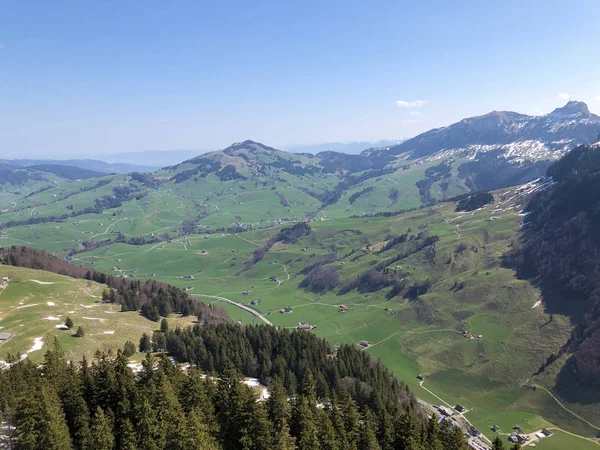 Údolí Potoka Schwendebach Oblasti Appenzellerland Kantonu Appenzell Innerrhoden Švýcarsko — Stock fotografie