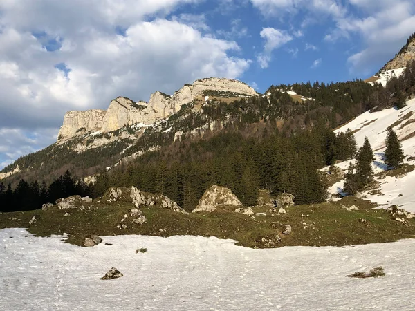 Alpstein Sıradağlarında Appenzellerland Bölgesinde Alp Tepesi Alp Sigel Appenzell Innerrhoden — Stok fotoğraf