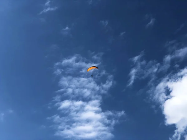 Parapentes Cielo Sobre Montaña Ebenalp Región Appenzellerland Cantón Appenzell Innerrhoden — Foto de Stock