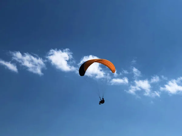 Parapentes Cielo Sobre Montaña Ebenalp Región Appenzellerland Cantón Appenzell Innerrhoden — Foto de Stock