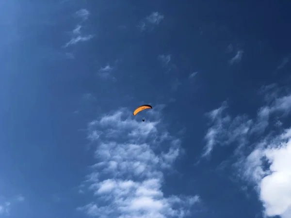 Paragliders Sky Ebenalp Mountain Appenzellerland Region Canton Appenzell Innerrhoden Switzerland — Stock Photo, Image