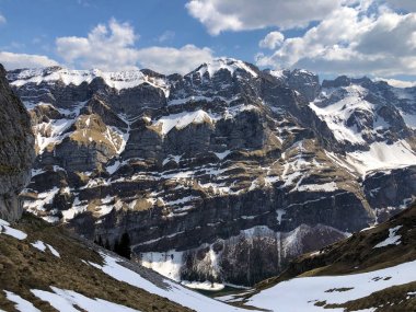 Alpstein sıradağlarında ve Appenzellerland bölgesinde Alp zirvesi Marwees - Appenzell Innerrhoden Kantonu (Ai), İsviçre