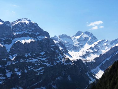 Alpstein sıradağlarında ve Appenzellerland bölgesinde Alp zirvesi Marwees - Appenzell Innerrhoden Kantonu (Ai), İsviçre
