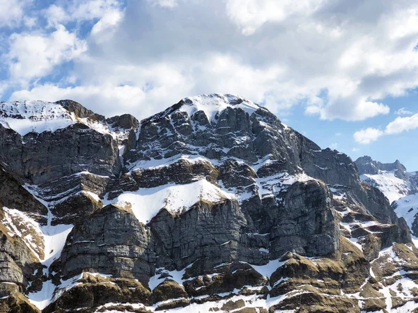 Alpine Peak Marwees Alpstein Mountain Range Appenzellerland Region Canton Appenzell — Stock Photo, Image