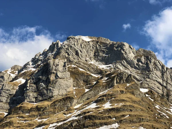 Alpine Peak Marwees Alpstein Mountain Range Appenzellerland Region Canton Appenzell — Fotografia de Stock