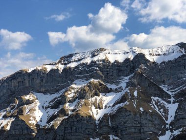 Alpstein sıradağlarında ve Appenzellerland bölgesinde Alp zirvesi Schafberg - Appenzell Innerrhoden Kantonu (Ai), İsviçre