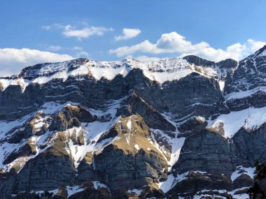 Alpstein sıradağlarında ve Appenzellerland bölgesinde Alp zirvesi Schafberg - Appenzell Innerrhoden Kantonu (Ai), İsviçre