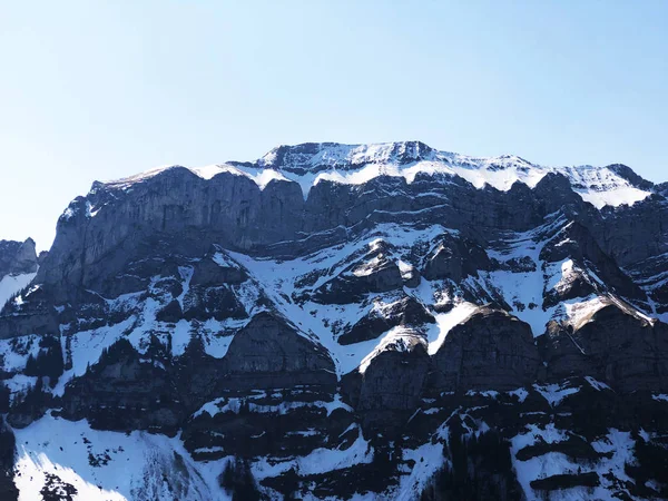 Alpský Vrchol Schafberg Pohoří Alpstein Oblasti Appenzellerland Kanton Appenzell Innerrhoden — Stock fotografie