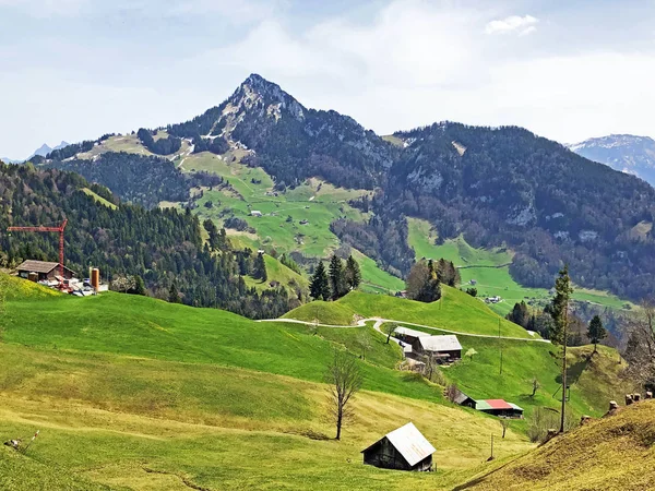 Rigi Hochflue Pico Montanha Rigi Cantão Schwyz Suíça — Fotografia de Stock