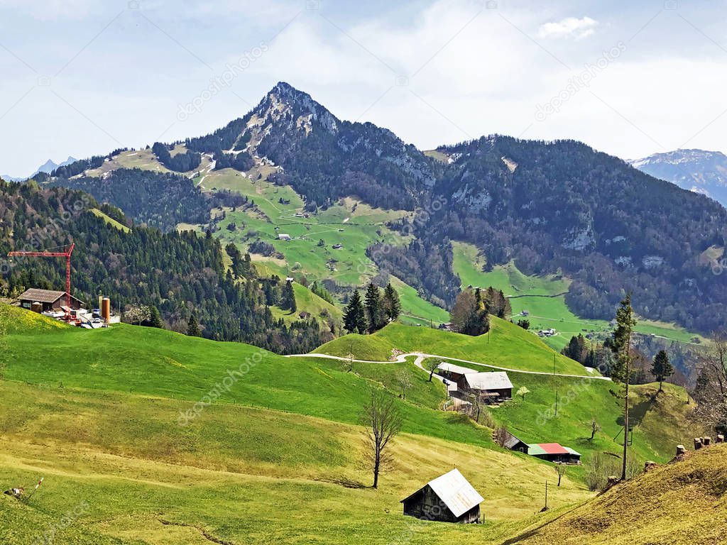 Rigi Hochflue peak on the Rigi mountain - Canton of Schwyz, Switzerland