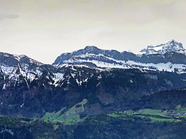 Oberbauenstock Summit Urner Alps Bergketen Kantons Van Nidwalden Uri Zwitserland — Stockfoto