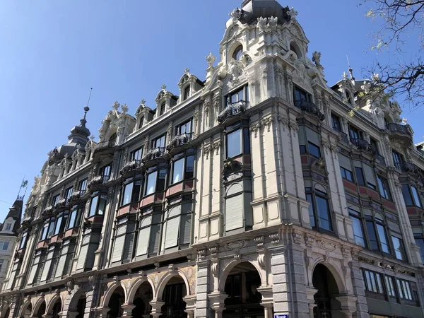 Alter Businesspalast Stadtzentrum Von Zürich Schweiz — Stockfoto