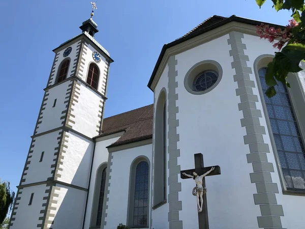 聖ウルリッヒ大聖堂または聖ウルリッヒ大聖堂 クロイツリンゲンのカトリック教会 トゥルガウ州 スイス — ストック写真